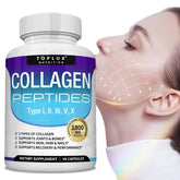Peptides au collagène 1800 mg - Améliore la texture de la peau et l'hydrate, maintient la peau saine, les cheveux et les ongles, antioxydant