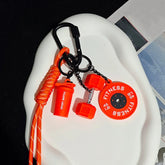 Fitness keychain for gym enthusiasts, premium gift, accessories for sports lovers, workout bags, water bottles, D-ring
