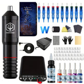 POSEIDON Tattoo Kit, High-Quality Tattoo Pen Kit for Permanent Makeup Tattoo Machine Kit, 10-Piece Black Tattoo Needle Tattoo Gun Kit