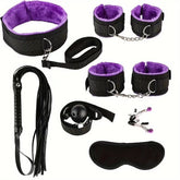BDSM sex toy kits, plush bondage sets, handcuffs, sex games, whip gags, nipple clamps, couples toys, exotic accessories, no vibrator