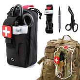 Trousse de premiers secours professionnelle, garrot de sauvetage médical, pochette EDC, outil de survie Molle pour Camping en plein air randonnée d'urgence