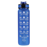 Leakproof motivational sports water bottle, HI drinking carafe, outdoor fitness carafe, travel carafe, kitchen standard, 1 liter