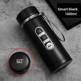 1000ml Metal ThermosCup, Smart Temperature Display, Leak-Proof Stainless Steel Thermos Mug, Suitable for Home/Office/Outdoor Use