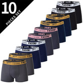 4/10 Pack Teen to Adult Parent-Child Boyshort Simple Fashion Multi-Size Men's Shorts Comfortable Elastic Waist Underwear