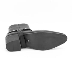 Men's high-heeled Chelsea boots, double elastic