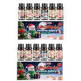 Christmas Aromatherapy Essential Oil Set, Long-Lasting Fragrance, 6 Holiday Scents, Festive and Relaxing Atmosphere, 6 x 10ml