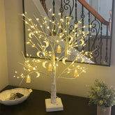 Décoration du Ramadan arbre de bouleau avec lumières LED décorations d'arbre de table Eid Mubarak arbre éclairé lumières de fête du Ramadan Kareem