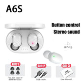 TWS A6S Wireless Headphones Bluetooth Earphones Sport Stereo Bluetooth Headphones for iPhone 15 Huawei Xiaomi Redmi Phones
