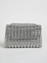 Multicolored Square Bag with Sparkling Sequins, Brcorporelle, Glamorous, Elegant, Exquisite Small Rhinestones, JODecor, Initiated Evening Bag, Top, 1 Piece