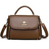 Women's soft leather top-handle bags, luxury design, insider messenger bags, high-quality handbags and purses, CommConsul Handbag