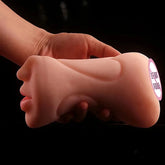 Adult male sex toy, airplane cup, yellow chewing cup, 3D, deep throat, realistic female vagina, anus, three holes, pocket pussy, 18+ XXX