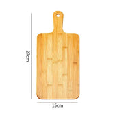 Bamboo cutting board with handle, large wooden serving board, kitchen cutting boards for pizza, vegetables, meat
