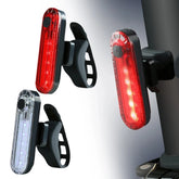 Feu arrière de vélo rechargeable par USB, LED rouge lumineuse, adapté à n'importe quel vélo/casque, facile à installer pour la sécurité du cyclisme