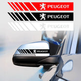 Bandes de course à rayures en PVC pour voiture, autocollants pour rétroviseur, Badge pour Peugeot 608 107 BB1 HX1 Partner 3008 4008 2008 5008 4007 6008