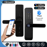 Serrure à empreintes digitales, étanche, Wifi, télécommande, Bluetooth, TTLock, carte d'application, Code numérique, serrure de porte intelligente électronique sans clé