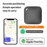 Traqueur GPS Bluetooth intelligent avec trouver mon application, dispositif de rappel Anti-perte pour téléphone, localisateur ITag, clés de localisation évaluées MFI, détecteur d'animaux de compagnie