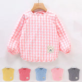 Bavoir mangeant pour bébé, tablier imperméable sans manches, salopette alimentaire, peinture en argile faite à la main, vêtements de travail pour filles et garçons, tissus à roter