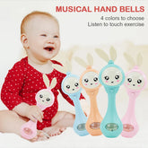 Anneau de dentition musical pour bébé de 0 à 12 ans, jouet éducatif, lit Mobile, cloche, poussette pour nouveau-né, berceau, sucette pour bébé, larme