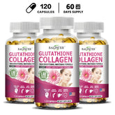 Collagène de glutathion - Blanchiment et éclaircissant, soutient la santé de la peau, des cheveux et des ongles, favorise la désintoxication et la santé immunitaire
