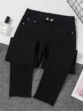 Women's Denim Jeans, Black Women's Jeans, Donna Stretch Bottoms, Feminino Slim Fit Pants