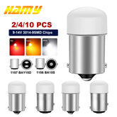 2/4/10 pieces P21/5W Ba15S 1156 LED bulb BAY15D 1157 turn signal 12V 7000K white Super bright car brake reverse parking lights