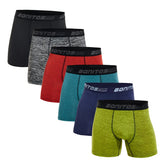 6pc/pack Men's Plus Size Boxers Underwear Polyester Underpants for Men Elastic Strap Alphabet Shorts