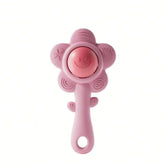 A teething ring and rattle for babies: sound, chewable toy, early learning and entertainment, teething ring, rattle, 3-in-1 grasping function