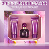 Bath and body gift set for women and girls, 1.7 fl oz, eau de parfum spray 2.8 fl oz, shower gel 2.8 fl oz, Gratitude Linen, women's perfume