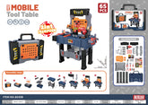 Children's tool bench, realistic and transformable tool set, toddler bench, pretend play set, learning gift for boys and girls aged 3 to 5 years