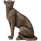 Statue d'animal vintage pour la décoration de la maison, sculptures et figurines d'Auckland, ornements pour la maison, table de bureau, léopard rétro