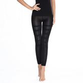 Women's high-waisted leggings, sculpting, firm leg control, flat stomach, slimming, slimming tights, thinner thighs, footless pants, stretchy