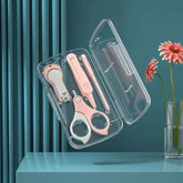 Newborn Nail Scissors, Baby Care Tool, Safe, Portable, Nail Clipper, Tweezers with Case, Children's Manicure Kit