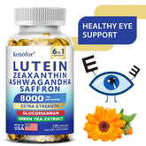 Suppléments de lutéine et de zeaxanthine, 8000 mg par service | Complément alimentaire essentiel pour les vitamines oculaires et santé de la vision, NON GMO