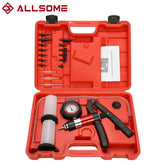 ALLSOME – outil de Diagnostic automatique pour voiture, pompe à pistolet à vide portative, adaptateur de purge de frein, réservoir de liquide, testeur d'huile, Kit d'outils