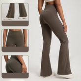 Leggings de Yoga haut de gamme pantalons de Yoga minces taille haute pantalons à jambes larges bas respirant gymnase sport décontracté cloche Leggings femme