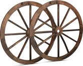 Décorations de fête de Cowboy occidental, roue de chariot rustique Vintage, décor de roue de chariot en bois pour Bar Garage intérieur extérieur