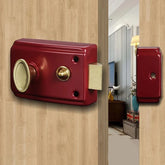 Serrure de porte à pêne dormant solide, sécurité domestique, accessoire extérieur universel antivol, acier inoxydable, assurance Multiple lisse