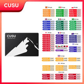 CUSU-Disque dur SSD, SATA 3, capacité de 128 Go, 256 Go, 512 Go, 1 To, 2 To, pour ordinateur portable et de bureau