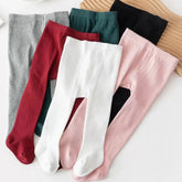 Une paire de leggings pour bébé pleine jambe convient aux garçons et aux filles âgés de 0 à 4 ans en cinq couleurs
