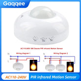 Lampe LED avec détecteur de mouvement PIR, interrupteur de vie intelligent, détection automatique, mini veilleuse sensible, 220V
