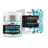Moldable retinol facial moisturizer, collagen skincare, hyaluronic acid, deeply nourishing, day and night, 50ml