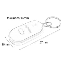Smart anti-loss key finder, LED whistle, flashing alarm with key fob