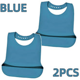 Large, waterproof, food-grade silicone bibs for adults with a pocket, feeding aid for elderly men and women, portable.