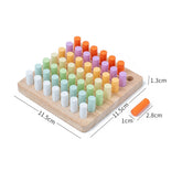 Colorful wooden board for children, Montessori early education, hand-eye coordination, color training, cognitive educational toys