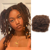 Extensions de cheveux afro crépus en vrac, 100% cheveux humains, tresses sales reggae, cheveux brésiliens naturels au crochet, dreadlocks, 4 #