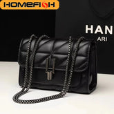 Sac Lingge, sac à chaîne, sac à bandoulière simple, sac à bandoulière de style croisé diagonale pour femmes