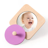 Kit de jeu Montessori Mirror Peekaboo Knob Puzzle Medium Spinning Drum Ball Toys, Tout-petits de 6 à 12 mois