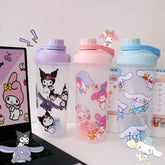 Sanrio – bouteille Shaker de Sport, bouteille de mélange de protéines de lactosérum et de poudre, bouteille de boisson en plastique Portable pour l'extérieur, Fitness, gymnastique