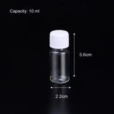 AfricSeal HI - Reusable plastic packaging bottle, for various cosmetic samples, shampoo, liquid powder, 10ml, 20ml, 30ml, 50ml, 80ml, 100ml
