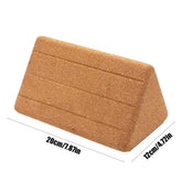 Cork Yoga Block, EVA Foam Block for Beginners, Yoga Accessories, Pilates, Exercise Training, Triangular Block